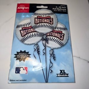 anagram mlb washington nationals 3 foil balloons new